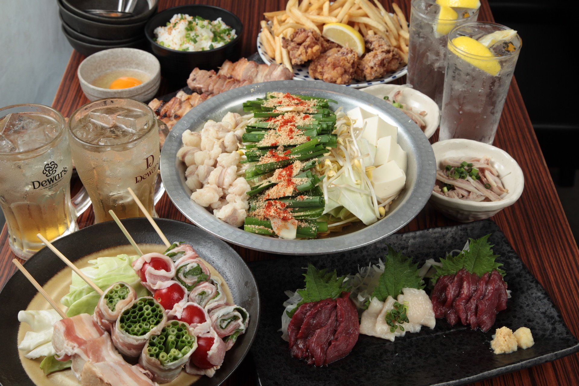 灯 武蔵小杉本店の串と鍋が楽しめる4,400円飲み放題コース